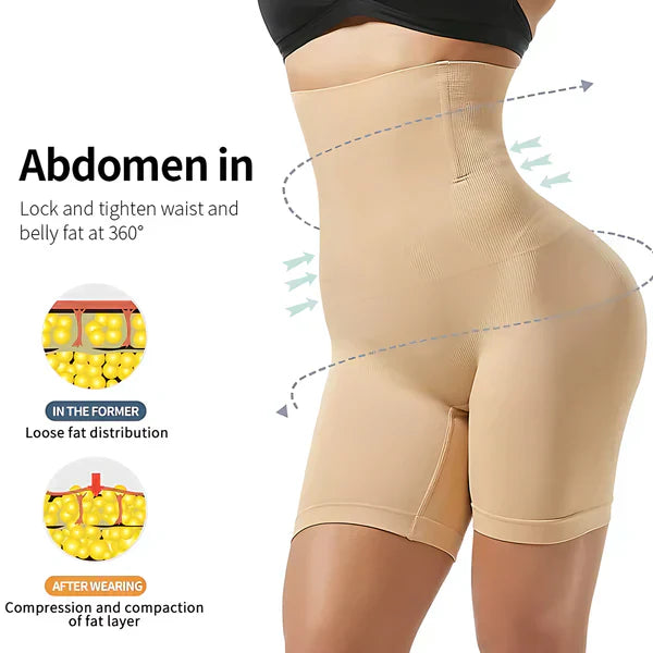 Seamless High-Waist Body Shaper: Invisible Tummy Control for Men and Women
